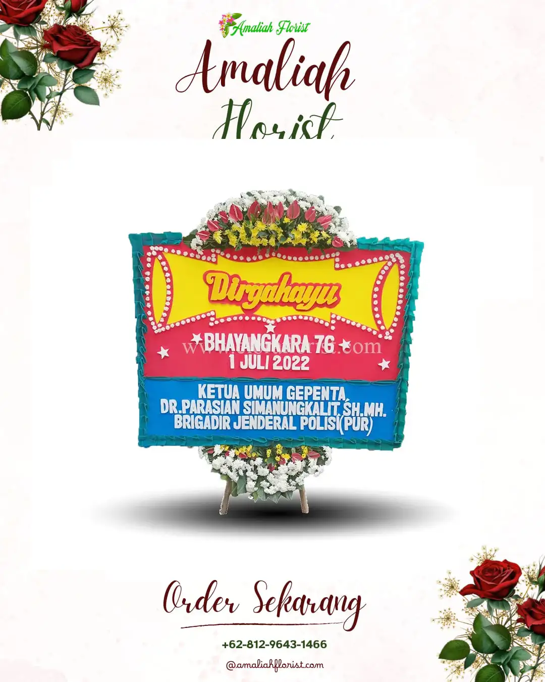 Papan Bunga HUT Ulang Tahun Sumberdiren